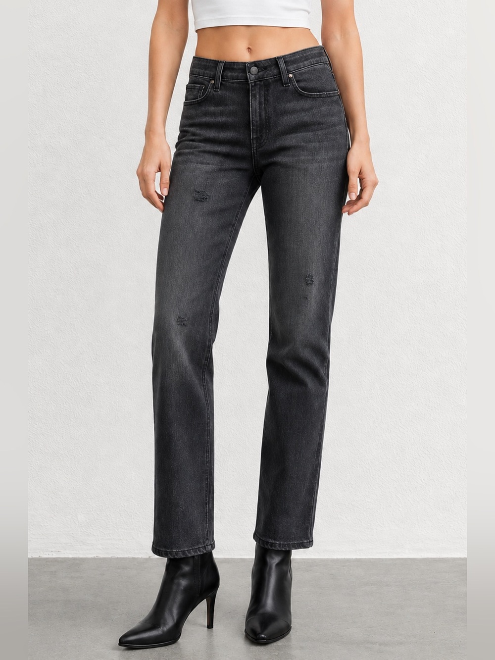 NWT Fidelity‎ Denim Twiggy Ultra High Rise Button Fly Jean Size 27 Grunge Casual